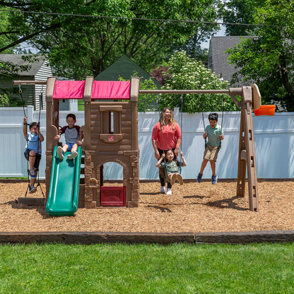 Step2 Naturally Playful Adventure Lodge Swing Set and Play Center