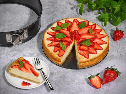 Tala Performance 20cm Springform Round Cake Tin, Professional Gauge Carbon Steel with Non-Stick Coating