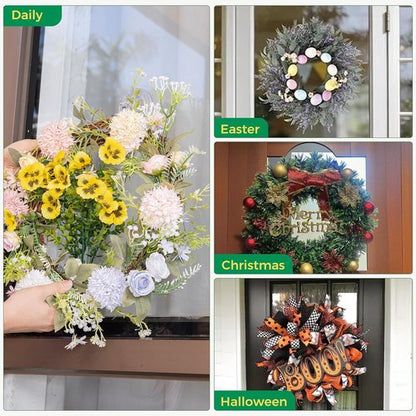 ANDGOO Large Suction Cup Hooks - Upgraded 1.9" Wreath Holders for Doors & Windows | No Tools, Holds 22 lbs