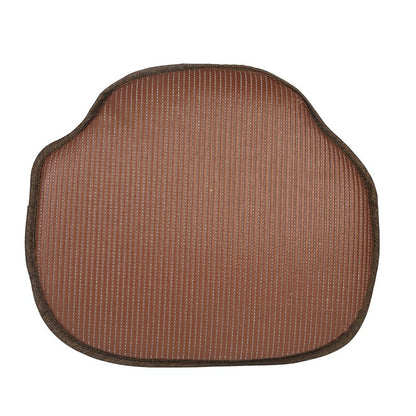 Klear Vu Gripper Omega Non-Slip Windsor Chair Cushions with Skid-Proof Seat Pad for Dining Room, Kitchen, and Office Use, 16x15 Inches, 4 Count (Pack of 1), Chestnut