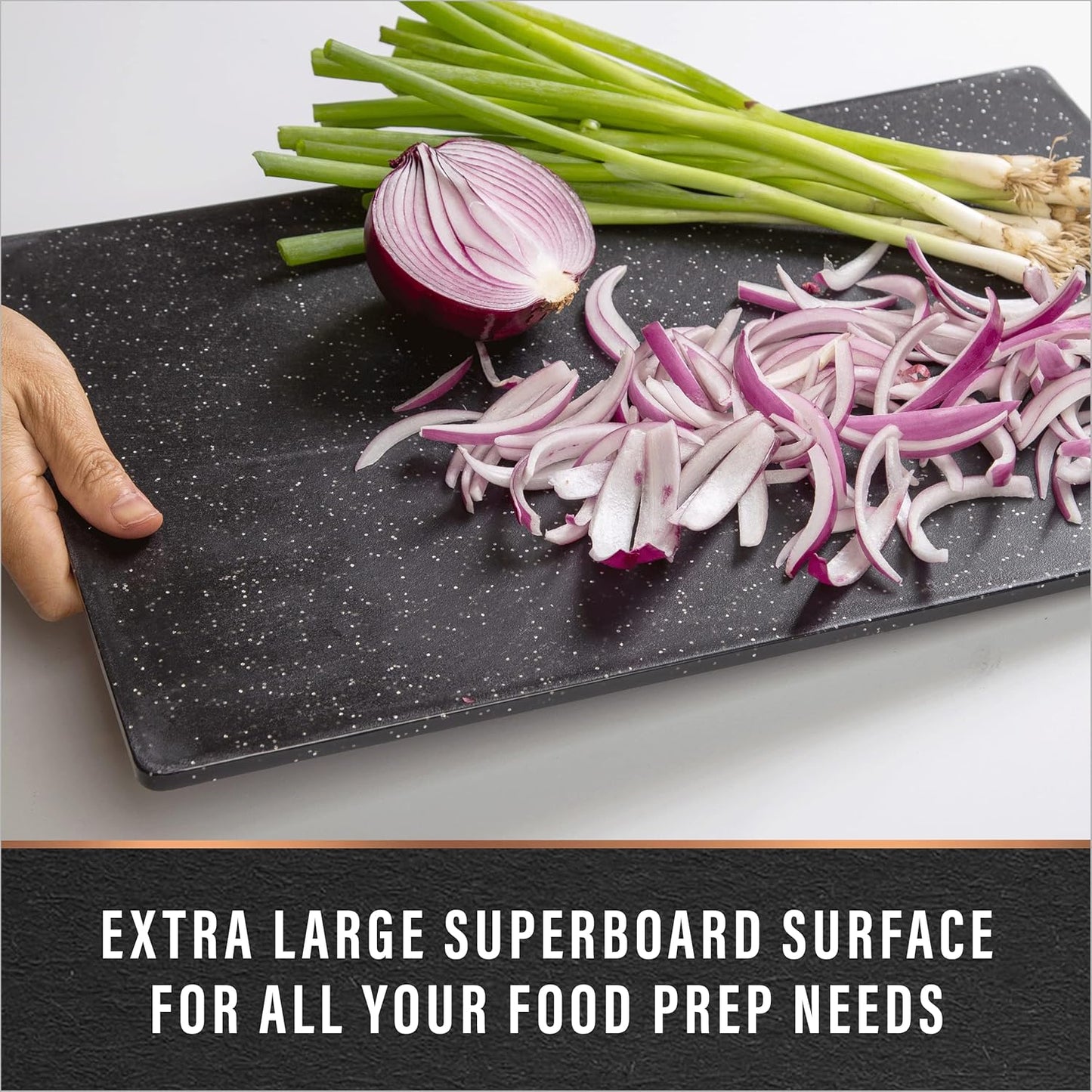 BINO BPA-Free Cutting Board, Durable Large Surface, Dual-Sided, Dishwasher Safe for Kitchen Use