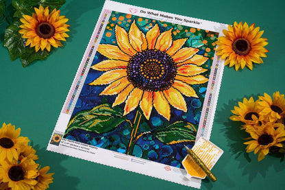 DIAMOND ART CLUB Golden Majesty Diamond Painting Kit, Fun DIY Crafts for Adults, Round Diamond Art Canvas, 13" x 17" (33 cm x 42.7 cm)