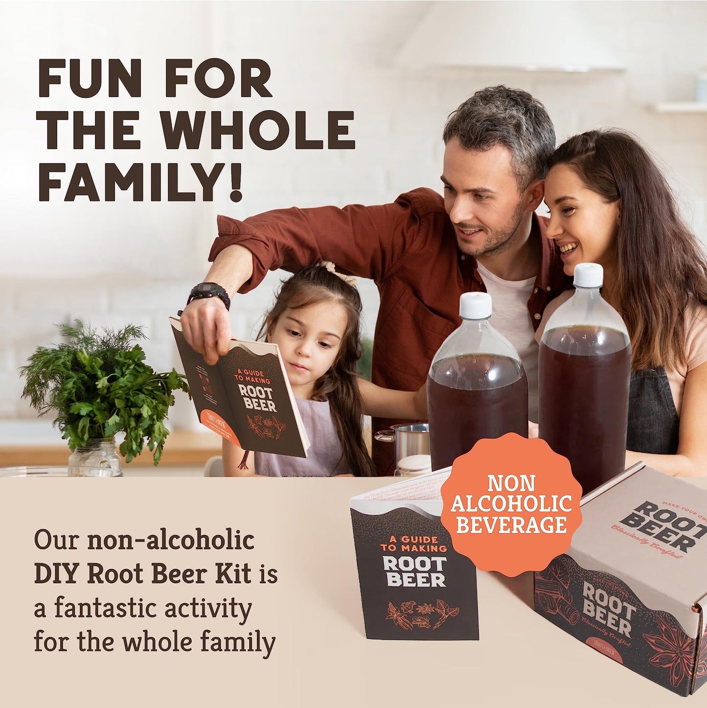 Craft A Brew - DIY Make Your Own Craft Root Beer - Complete Equipment and Supplies - Starter Home Brewing Kit - 1 Gallon