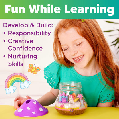 Creativity for Kids Plant and Grow Unicorn Forest: Terrarium Kit for Kids, Unicorn Toys and STEM Kits, Spring Crafts & Arts and Crafts for Girls (Ages 6+)