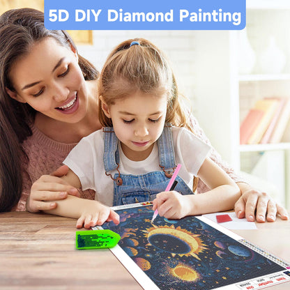 ECBEITF 6 Packs Diamond Painting Landscapes Abstract 11.8x15.7 Inches, DIY 5D Full Round Drill Diamonds Art Paintings Kits for Adults Beginners Home Wall Decoration