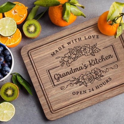 Grandma Gifts, Thoughtful Kitchen Cutting Board for Grandma from Grandkids, Best Gift Ideas for Mothers Day
