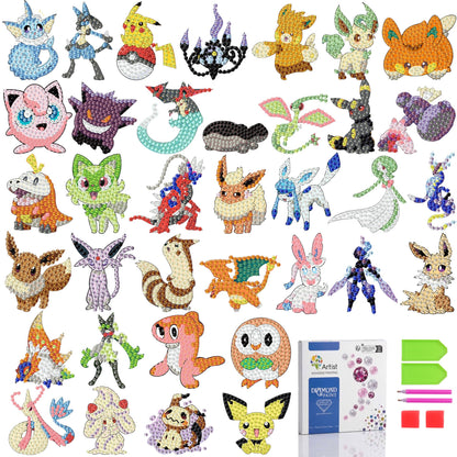 LWZAYS Diamond Art Kits for Kids Boys and Girls Ages 6-8-10-12 Easy to DIY Creative Diamond Art Sticker Craft by Numbers Kits for Kids and Adult Beginners 2.0