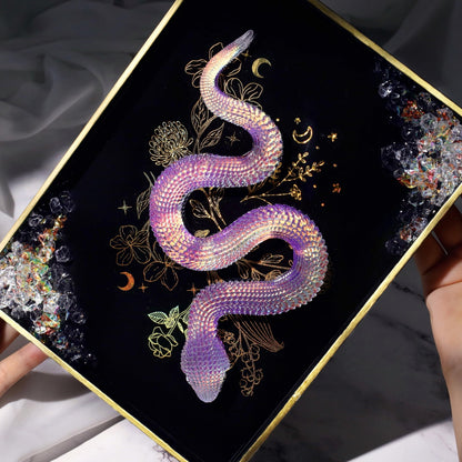 LET'S RESIN 2Pcs Snake Resin Molds, Flexible 3D Snake Silicone Molds(Large & Small), Effortless Demolding Animal Epoxy Molds for DIY Art, Home Decor, Serpent Lovers Gifts