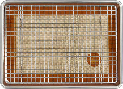 Mrs. Anderson’s Baking Quarter Sheet Pan - Heavyweight 19-Gauge Aluminum | 9.5 x 13 Inches