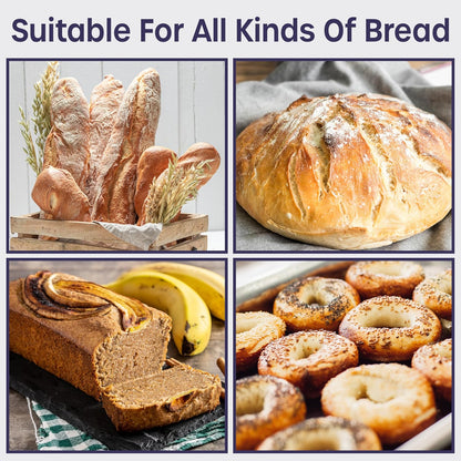 volila 300 Pack Reusable Plastic Bread Bags - Clear Loaf Bags for Homemade Bread - Perfect for Baked Goods Storage