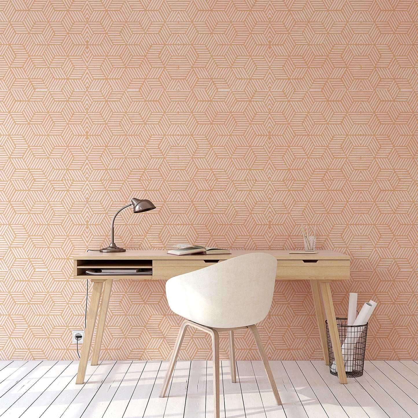 9 Pieces Tile Stencil Set Geometric Wall Stencil Modern Wall Stencil Modern Geometric Tile Template Reusable Wall Template Plastic Drawing Stencils for Ceramic Tile Wood Wall Home Decor (12 x 12 Inch)
