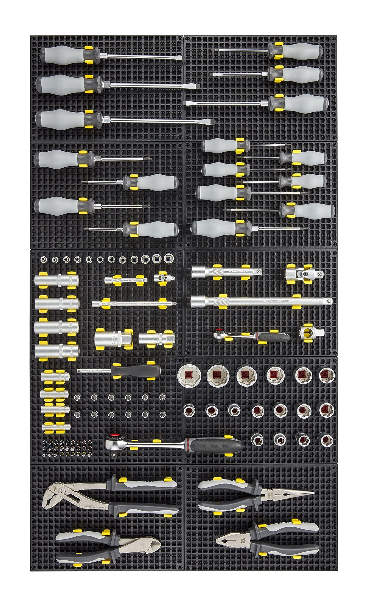 Free Zone 4-Piece Large Pegboard Set (Black)