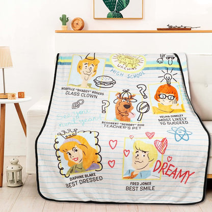 Northwest Scooby Doo Silk Touch Throw Blanket, 46" x 60", GH School Memories