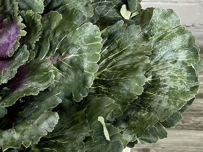 Admired By Nature Faux Cabbage Artificial Vegetables, Realistic Fake Food Plant Props for Home & Kitchen Decoration,