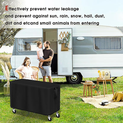 35-inch 35"L17"W29"H, Patio Table Cover for WDT Utility Cart, Waterproof Service Cart Cover for Rolling Tool Carts /