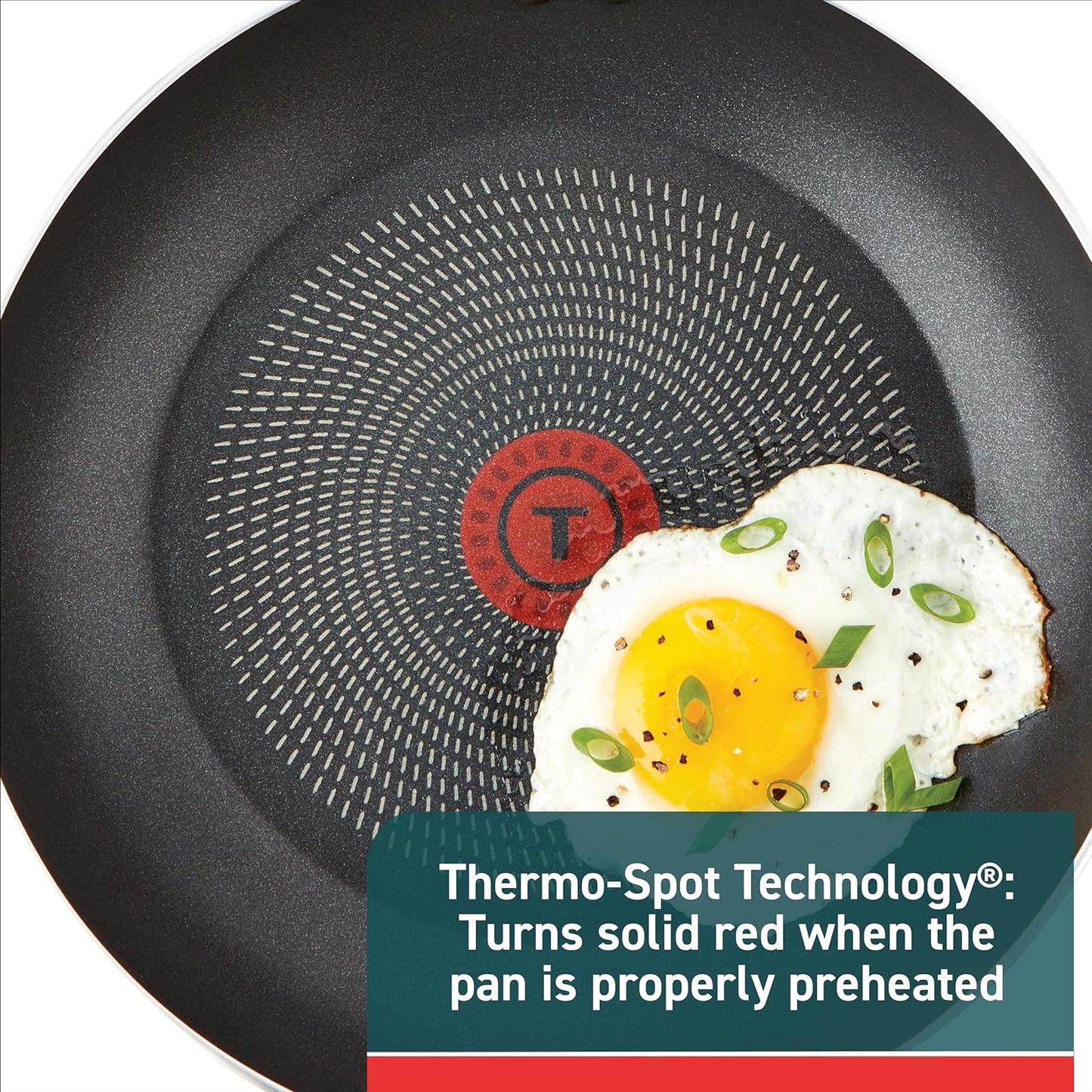 T-fal Initiatives Non Stick Fry Pan Set, 2 Piece 8.5 & 10 Inch, Oven Safe 350F, Kitchen Cooking Skillets, Dishwasher