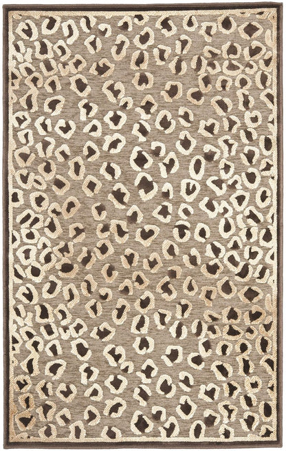 SAFAVIEH Paradise Collection Accent Rug - 2' x 3', Beige & Brown, Animal Print Viscose Design, Ideal for High Traffic Areas in Entryway, Living Room, Bedroom (PAR84-303)