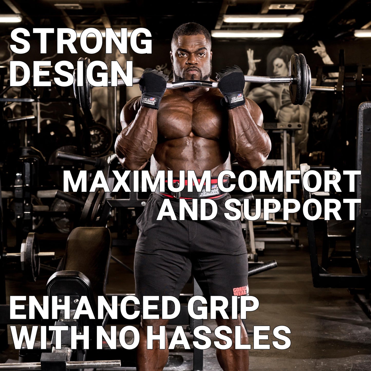 Schiek 540 Platinum Lifting Gloves - One Year Warranty!