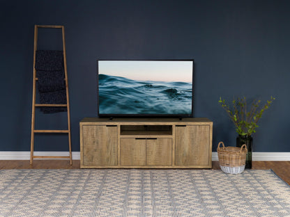 Coaster Home Furnishings - Tabby - Engineered Wood - 60-inch TV Stand with 4 Doors, Center Shelf - Living Room - Mango - 701702