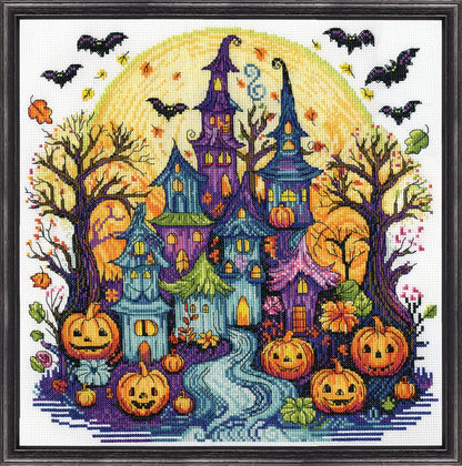 Spooky Village Counted Cross Stitch Kit