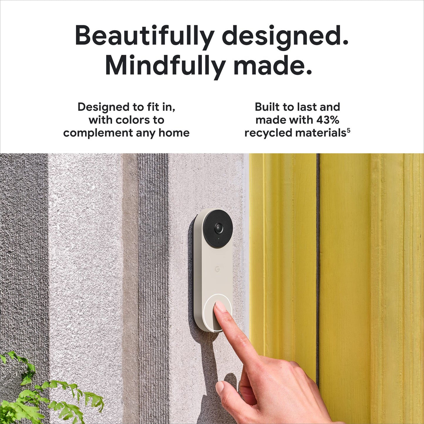 Google Nest Doorbell (Battery) - Ash