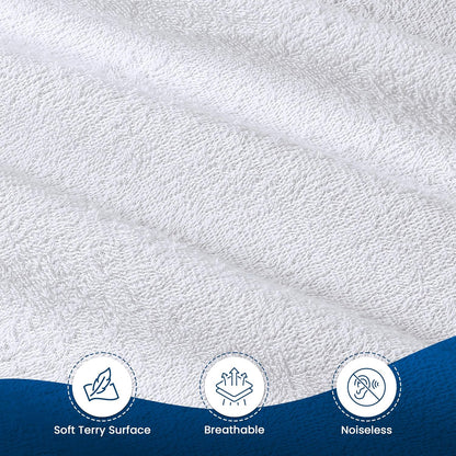 200 5" Crib Size Mattress Protector Waterproof, Premium GSM Terry Mattress Cover, Soft & Breathable Bed Cover, Fitted