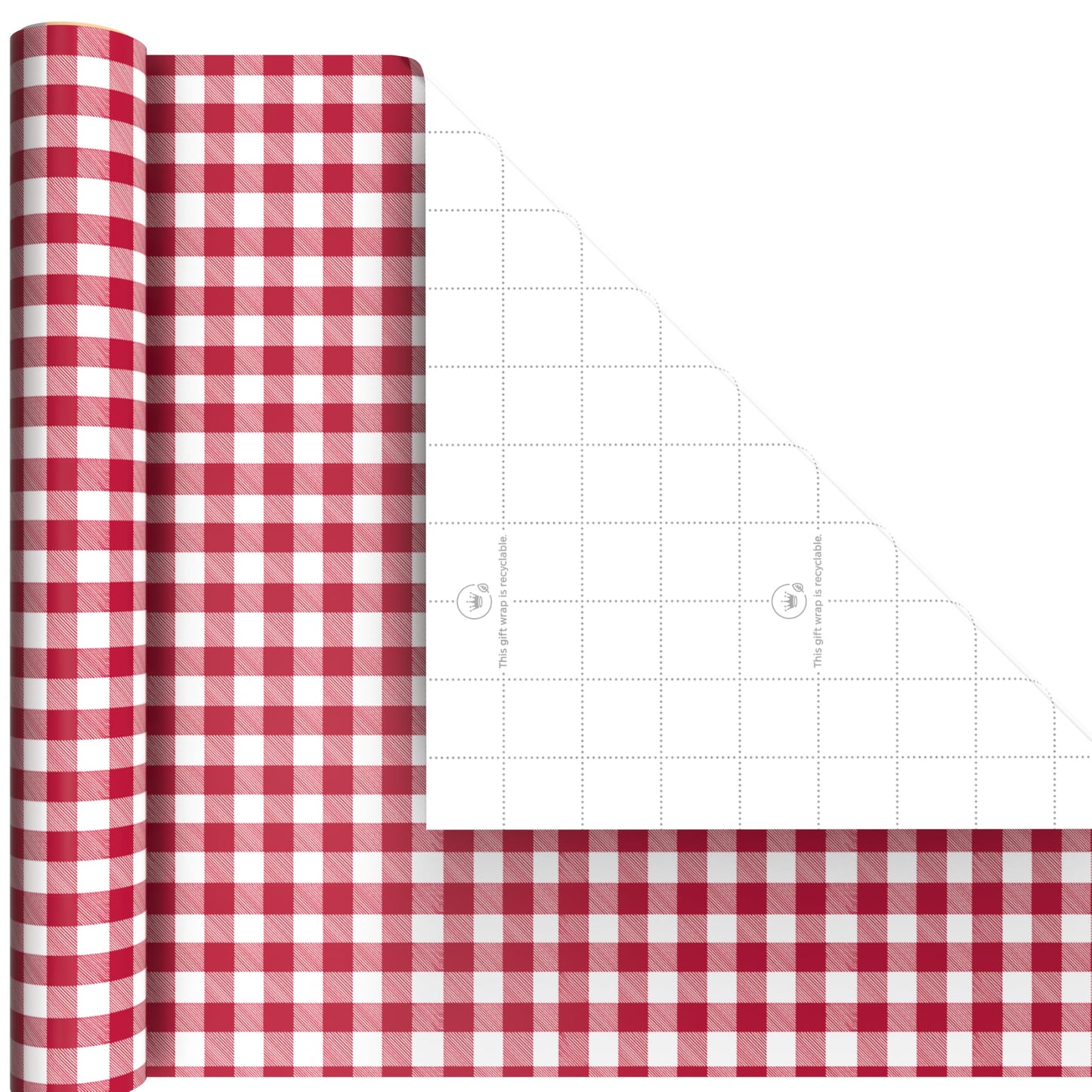 Hallmark Pizza Scented Wrapping Paper Mini Rolls, 3-Pack (Pepperoni, Pizza Slices, Red Gingham Tablecloth) for Birthdays, Graduations, Father's Day, Any Occasion - 45 Sq. Ft. Total