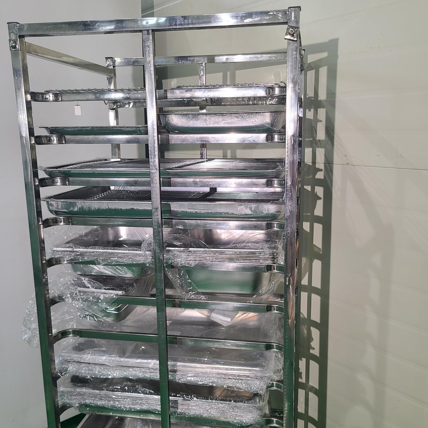 15 Shelf Rolling Rack for Brewery and Beverage Industry Heavy Duty Storage Solution