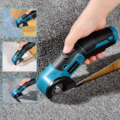 Tyimble 4V Cordless Electric Scissors Heavy Duty Cardboard, Fabric, Leather & Carpet Cutter with Brushless Motor & USB-C Charging, Includes 2 Tungsten Blades Tool Kit for DIY, Crafting, Industrial Use