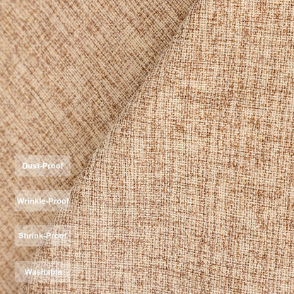 24 24 Inch Faux Linen Small Square Tablecloth Flaxen Textured Farmhouse Fabric Table Cloth Heavy Duty Wrinkle Resistant
