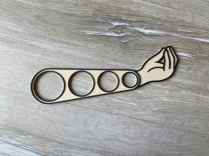Italian Hand Gesture Spaghetti Portion/Measure Tool - Accurate Pasta Serving Size Guide, Unique Kitchen Gadget, Pasta Portion Tool