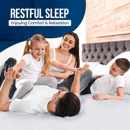 200 5" Crib Size Mattress Protector Waterproof, Premium GSM Terry Mattress Cover, Soft & Breathable Bed Cover, Fitted
