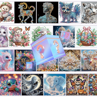 MVVMTOP 10 psc Diamond Painting Kits, Random 5D Special Shape Diamond Art Kit for Adults, DIY Crystal Rhinestone Diamond Painting Crafts for Wall Home Decor Gift