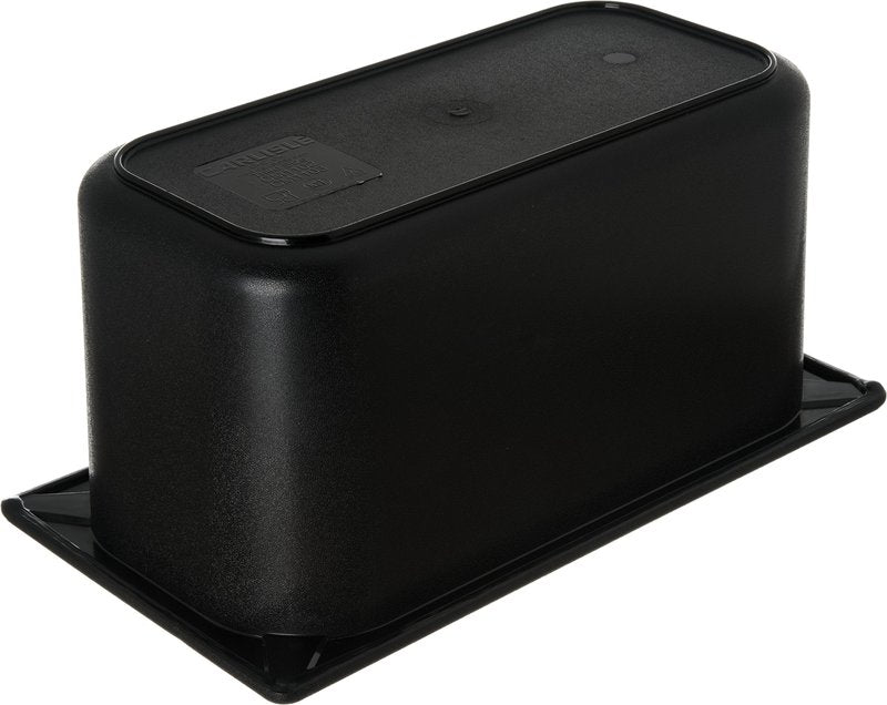Carlisle FoodService Products CM110303 Coldmaster ABS Third-Size Divided Food Pan, 3.40 qt. Capacity, 12.68" x 6.89" x 6.01", Black