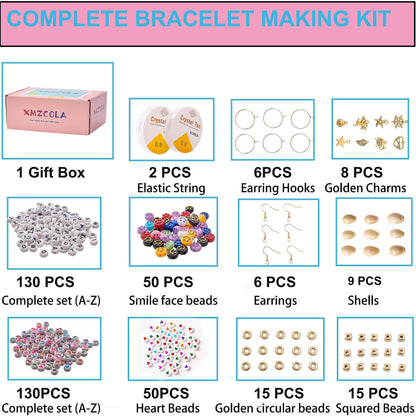 XMZCOLA Clay Beads for Bracelets Making Kit, 18800 Pcs 144 Colors 6mm Flat Polymer Heishi Beads Kit, Jewelry Making Supplies Beads,Crafts Gift Set for Christmas Party Gifts (144colors)