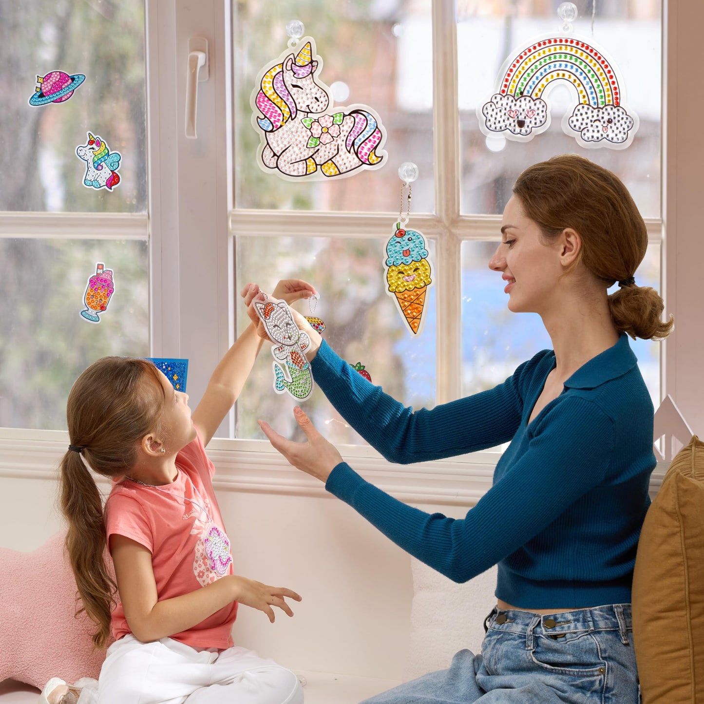 Klever Kits 16 Projects Gem Painting, Kids Diamond Art Kit for Kids with 5D Diamond, Arts and Crafts for Girls Ages 6-12, Gem Craft Activities Kits, Premium Art Gift Ideas for Girls Ages 6, 7, 8+