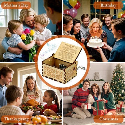 WSYEAR Mother's Day Music Box, Unique Gifts for Mom from Daughter or Son, Birthday Present Ideas
