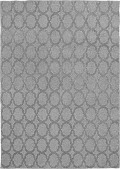 Garland Rug Sparta Area Rug, 3 ft. x 5 ft. Silver for Home Decor