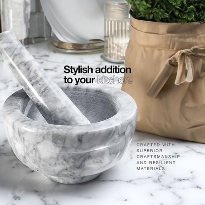 Sagler Set Set, 2.5oz 3.75x2, Mortar and Pestle - Small Grinding Bowl Container for Guacamole, Spices, Salsa, Pesto