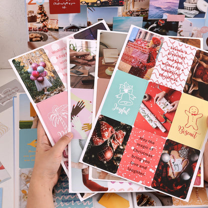 Vision Board Book, 1400+ Inspirational Pictures Quotes & Stickers, Vision Board Kit for Women, Magazine Pictures for Vision Board, Realize Dreams and Create Life Goals, Collage Book for Manifestation