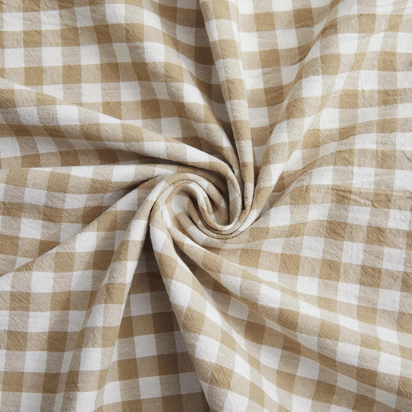 2 20x36 Inch, KKJIAF Pcs Plaid Ruffle Pillow Case King Size, Ruffled Gingham Cotton Pillowcases Linen Feel Plaid Bed