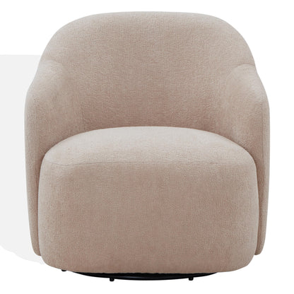 SAFAVIEH Couture Collection Peitra Oatmeal Boucle Accent Chair (Fully Assembled)