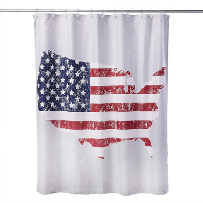 SKL Home Patriotic 4th of July American Pride Shower Curtain, 70" x 72", Multi-Color