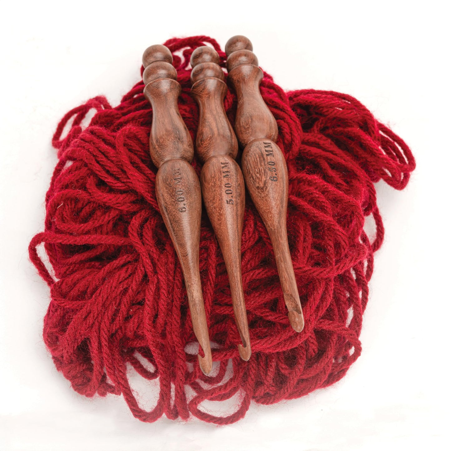 OZYRA Wooden Yarn Cake Winder - Elegant Handmade Yarn Winder for Crocheting, Yarn Winder Large Capacity, Yarn Spinner for Crocheting (R-Combo-2)