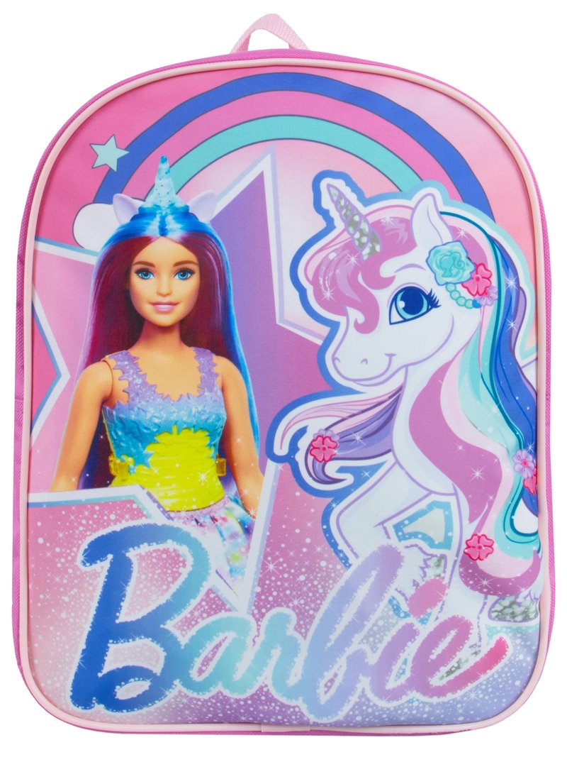 Barbie School Backpack | Unicorn Backpack | Girls Backpacks | Kindergarten Rucksack For Girls | One Size Pink