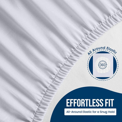 200 17" California King Size Mattress Protector Waterproof, Premium GSM Terry Mattress Cover, Soft & Breathable Bed