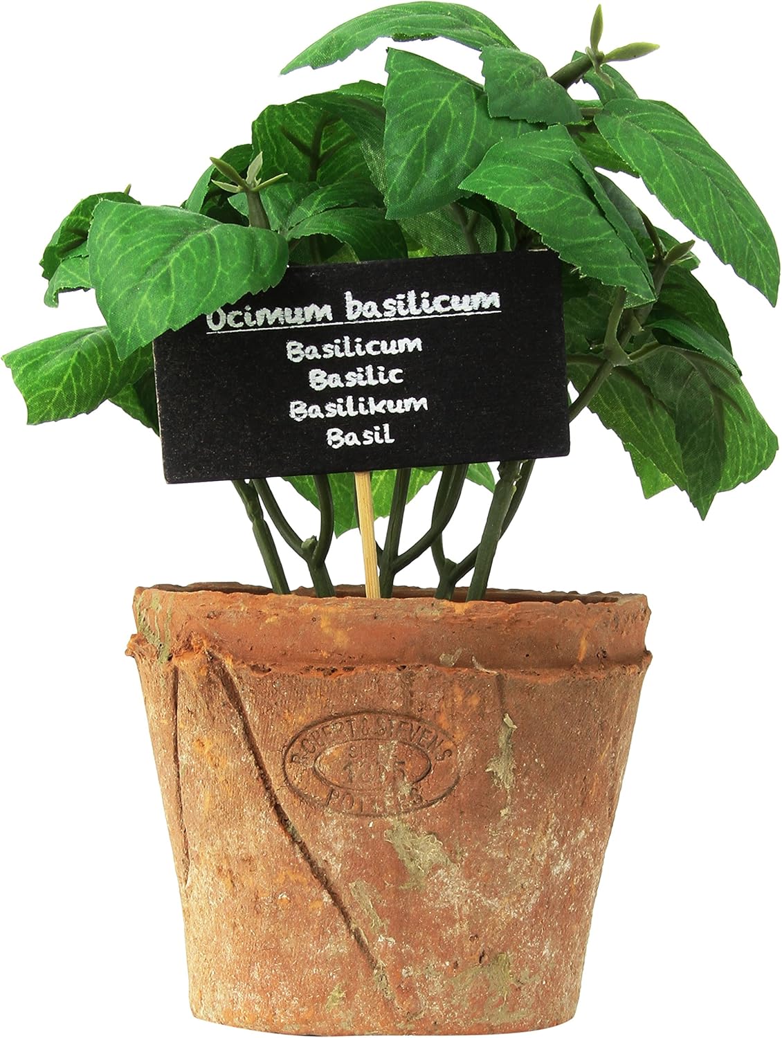 Esschert Design Artificial Herb Plant, Basil, Large