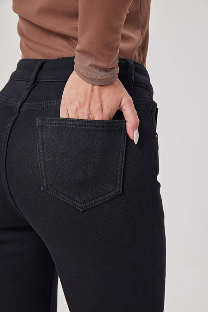 Yehopere Women's Winter Fleece Lined Jeans Slim Fit Warm Skinny High Waist Denim Jeans