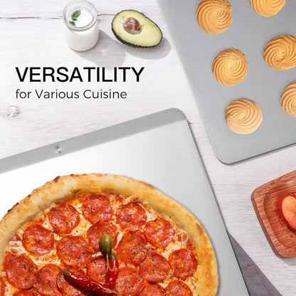 HONGBAKE Large Nonstick Cookie Sheet - Insulated Baking Pan Set, 16" X 14", Grey