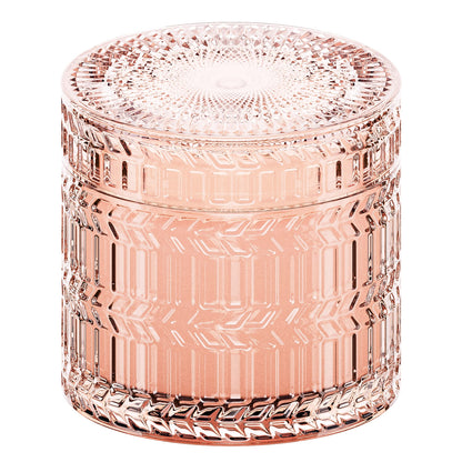 Hidden Label Decorative Jar Candle,Rose & Sandalwood + Vanilla & Coconut Scented Candles, Wood Wick Candles